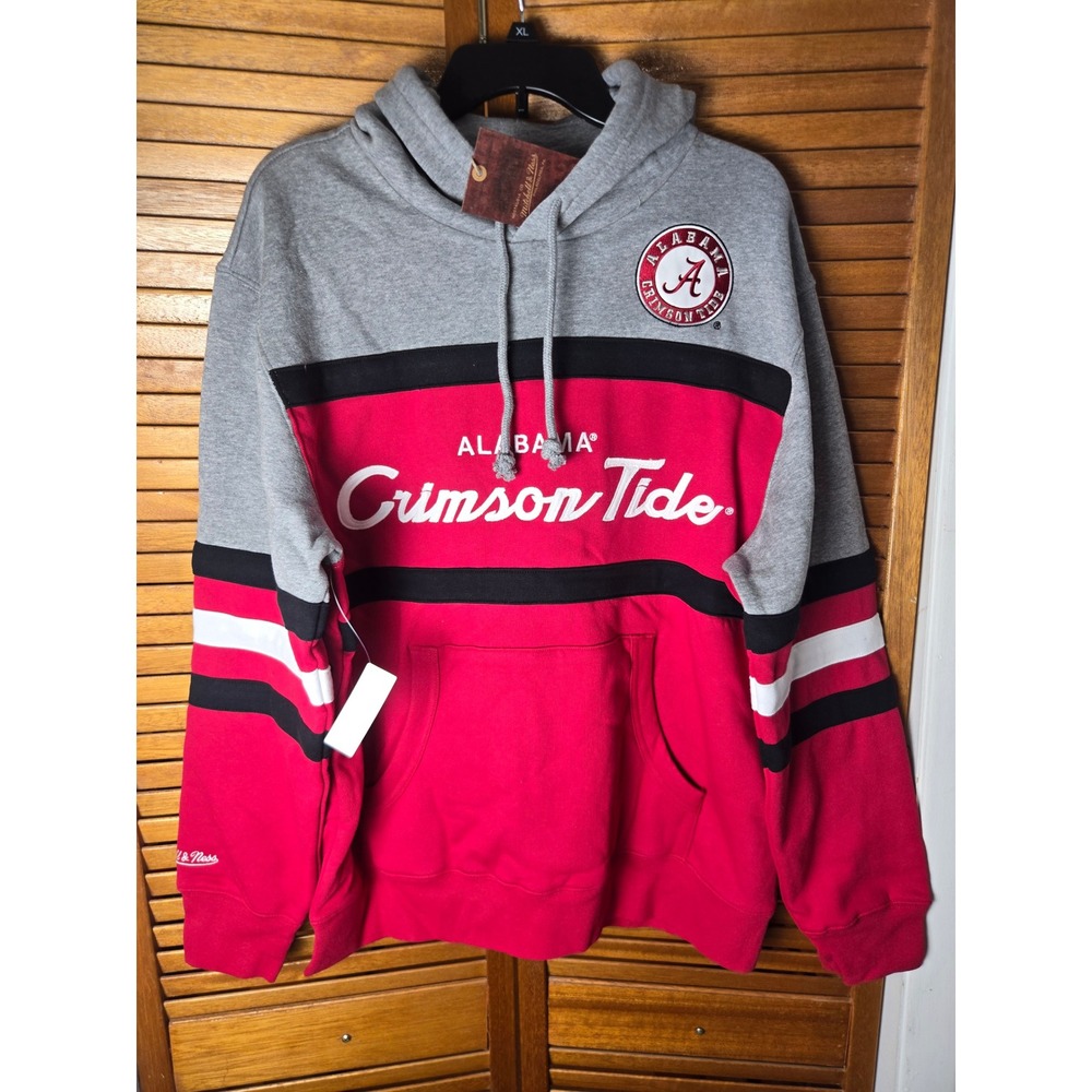 Alabama Crimson Tide Mitchell & Ness Head Coach Hoodie Mens Large NEW